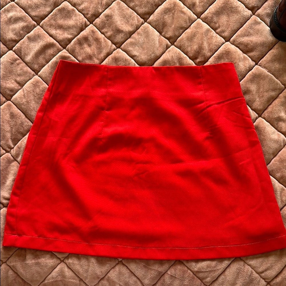 Princess Polly Red A-Line Skirt